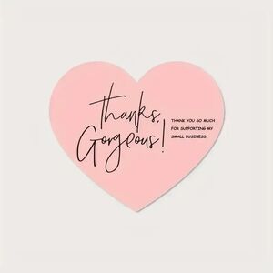 100 PACK THANKS GORGEOUS SMALL BUSINESS CARDS